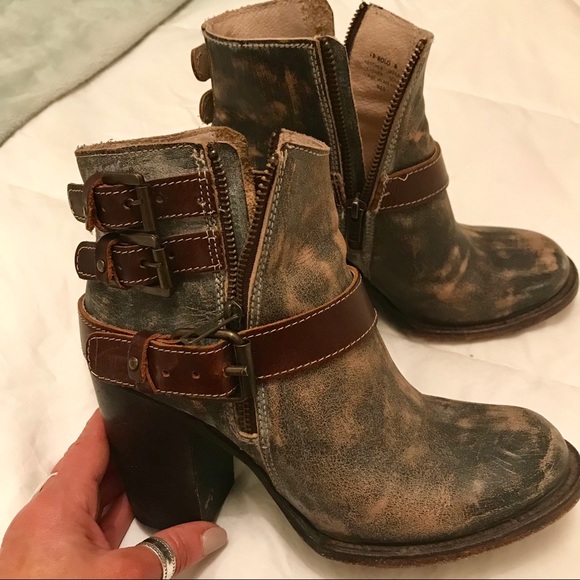 Freebird by Steven Shoes - Freebird booties distressed bolo
